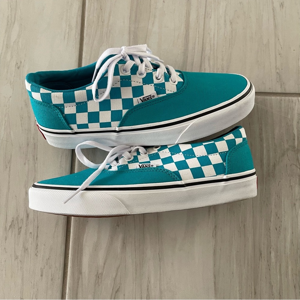 💫 SOLD 💫 🩵Checkerboard Blue Vans🩵 - Picture 4 of 7